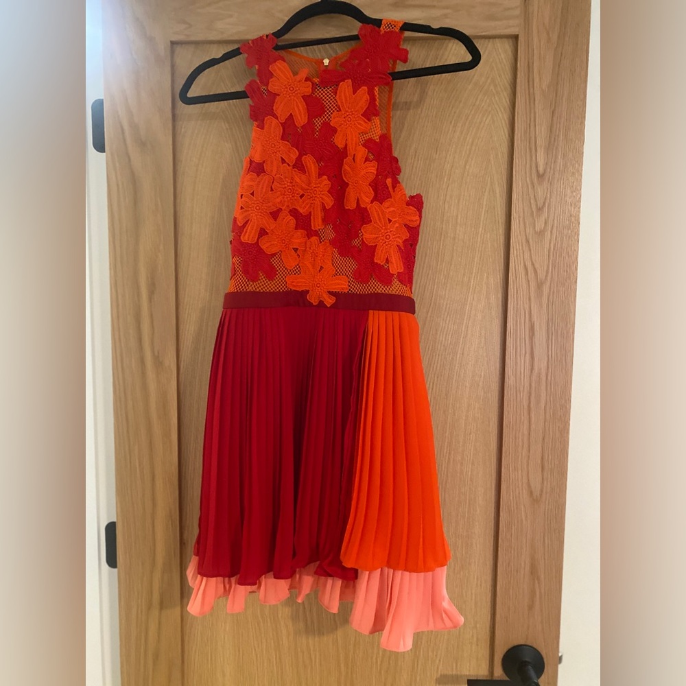 Three floor floral dress